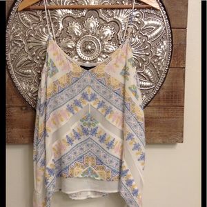 BCBG MaxAzria - Cora Paisley Silk Boho Camisole